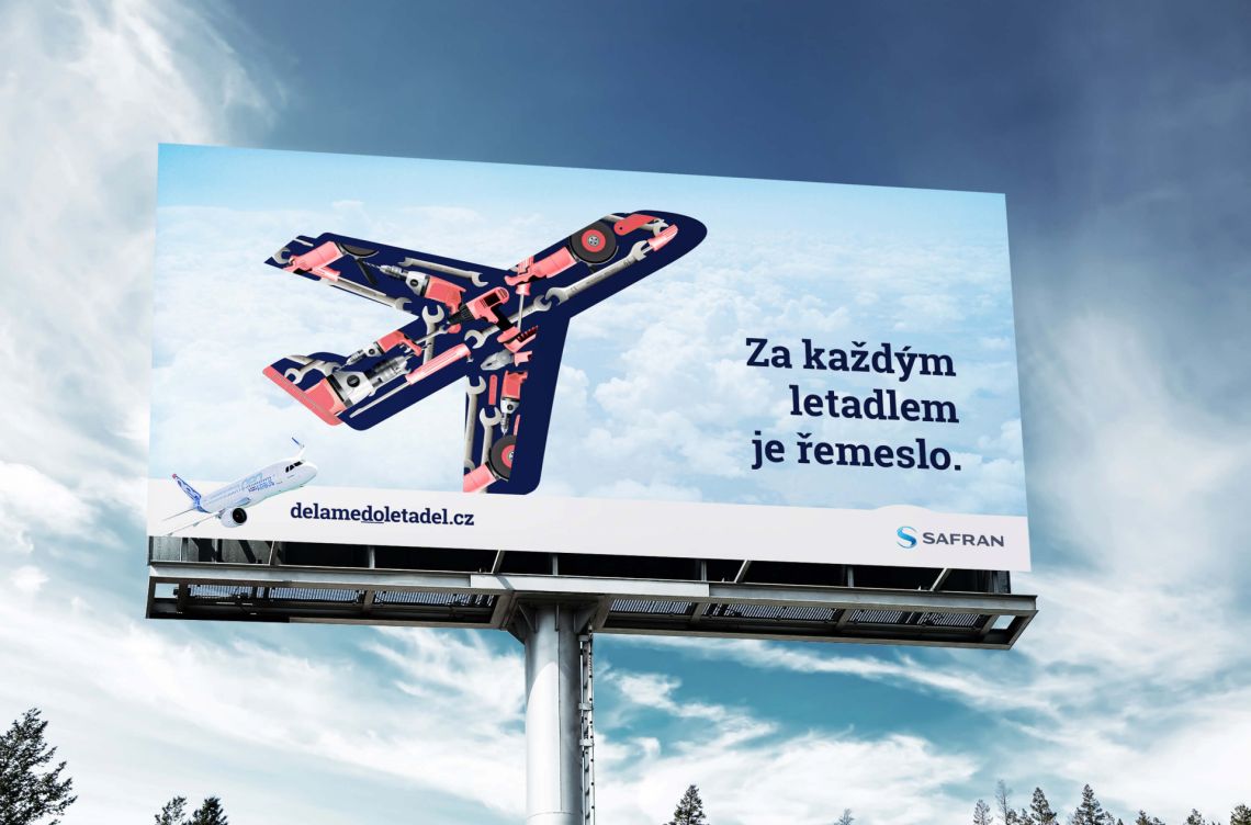 Billboard - HR Marketing delamedoletadel.cz - Safran Cabin CZ