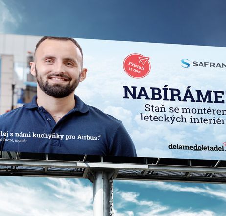 Billboard HR Marketing delamedoletadel.cz - Safran Cabin CZ